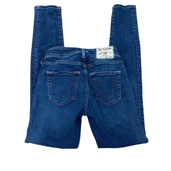 True Religion Jennie Curvy Mid-Rise Skinny Jeans Sz 25 - Picture 7 of 10